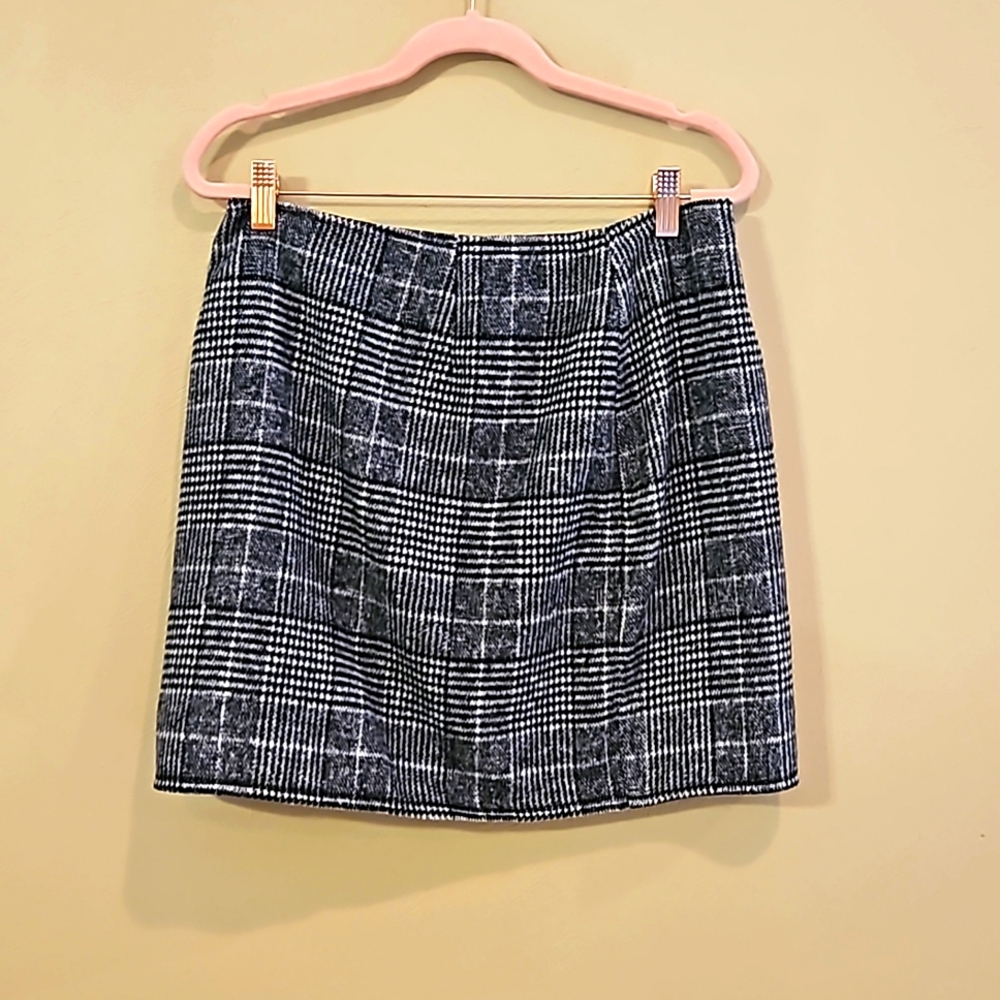 Black and White Checkered Skirt 6
